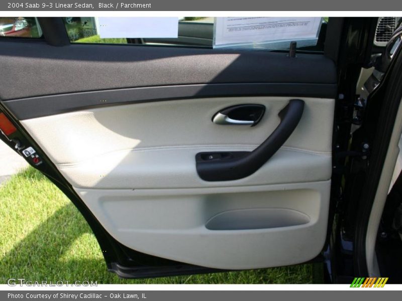Black / Parchment 2004 Saab 9-3 Linear Sedan