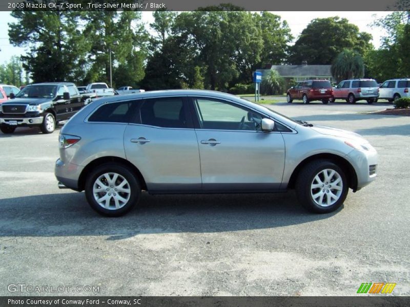 True Silver Metallic / Black 2008 Mazda CX-7 Sport