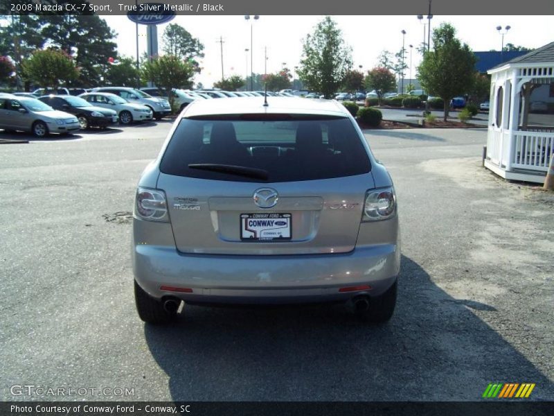 True Silver Metallic / Black 2008 Mazda CX-7 Sport