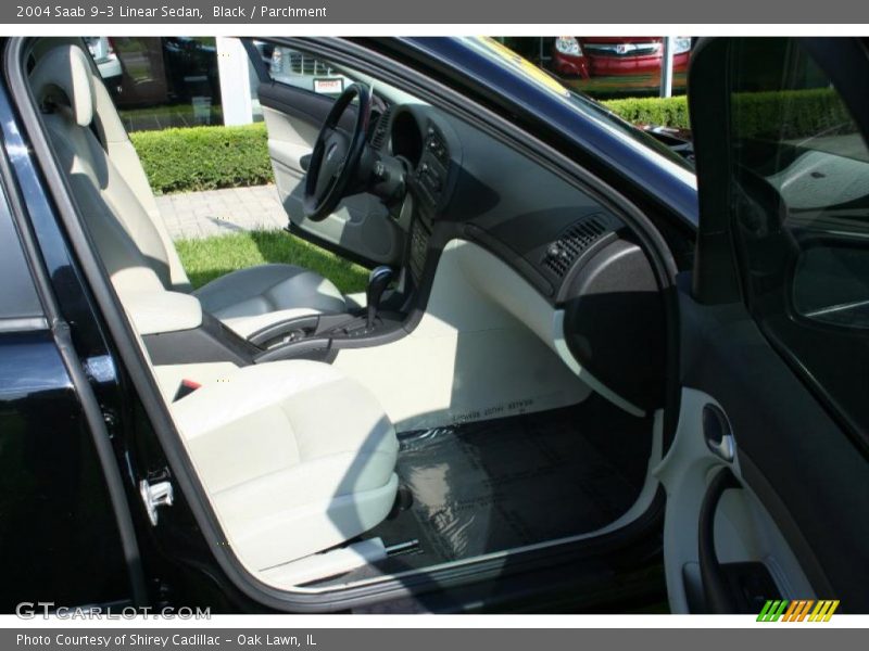 Black / Parchment 2004 Saab 9-3 Linear Sedan