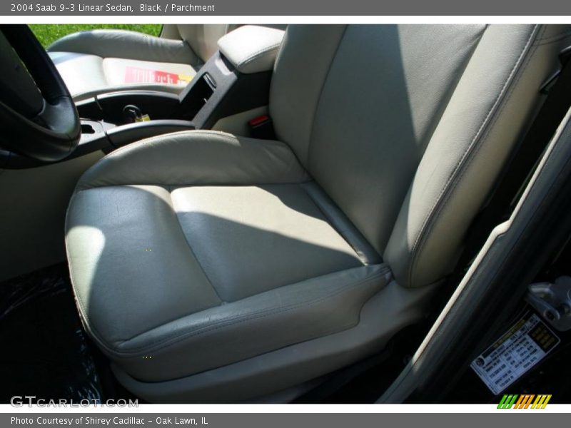 Black / Parchment 2004 Saab 9-3 Linear Sedan