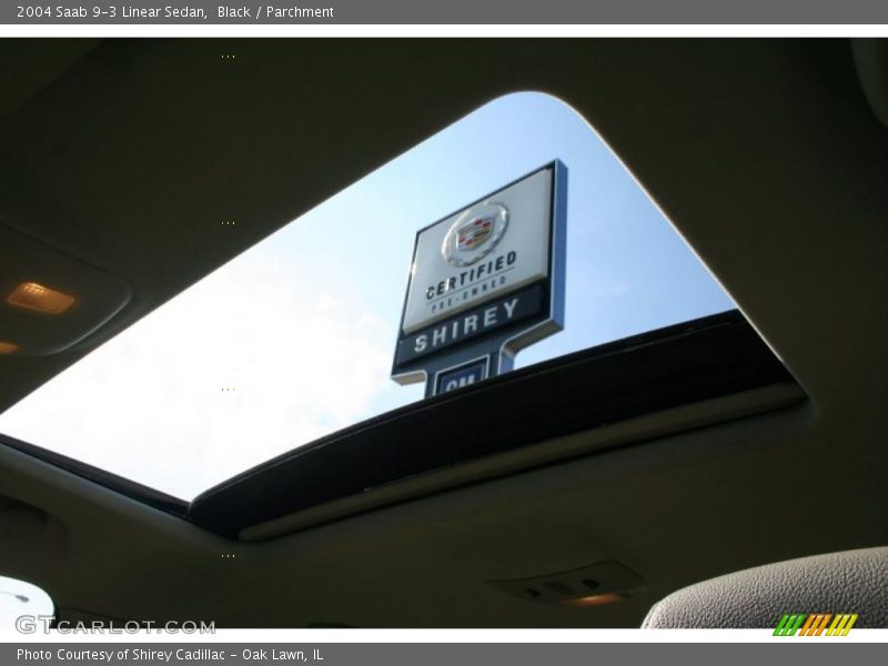 Black / Parchment 2004 Saab 9-3 Linear Sedan