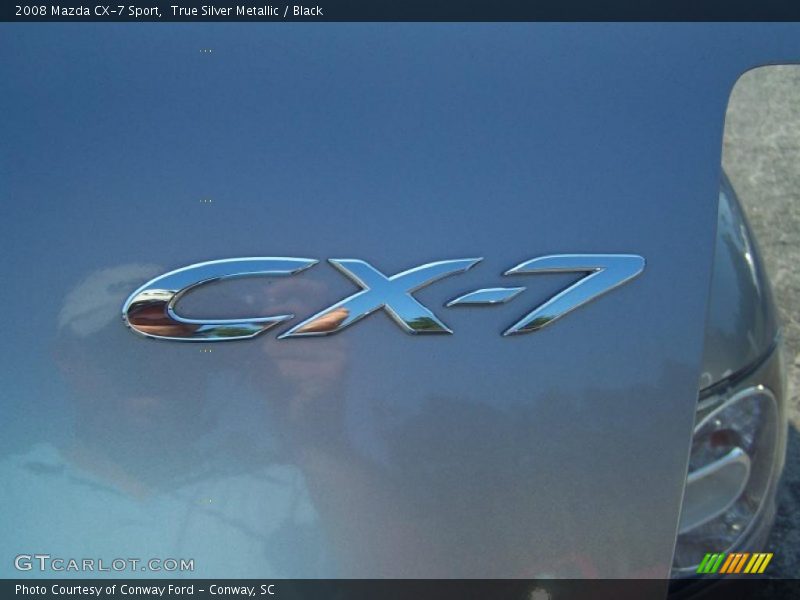 True Silver Metallic / Black 2008 Mazda CX-7 Sport