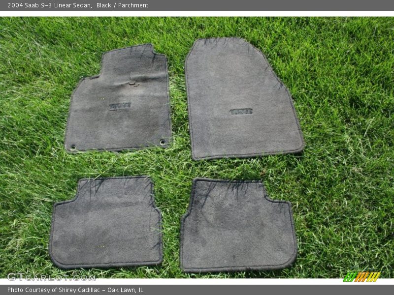 Black / Parchment 2004 Saab 9-3 Linear Sedan