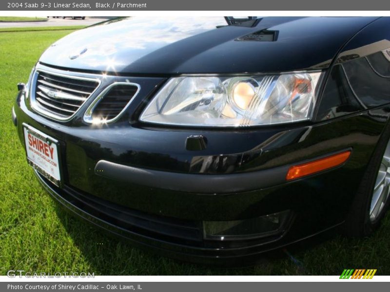 Black / Parchment 2004 Saab 9-3 Linear Sedan