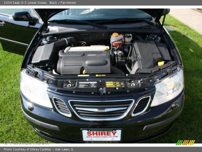 Black / Parchment 2004 Saab 9-3 Linear Sedan