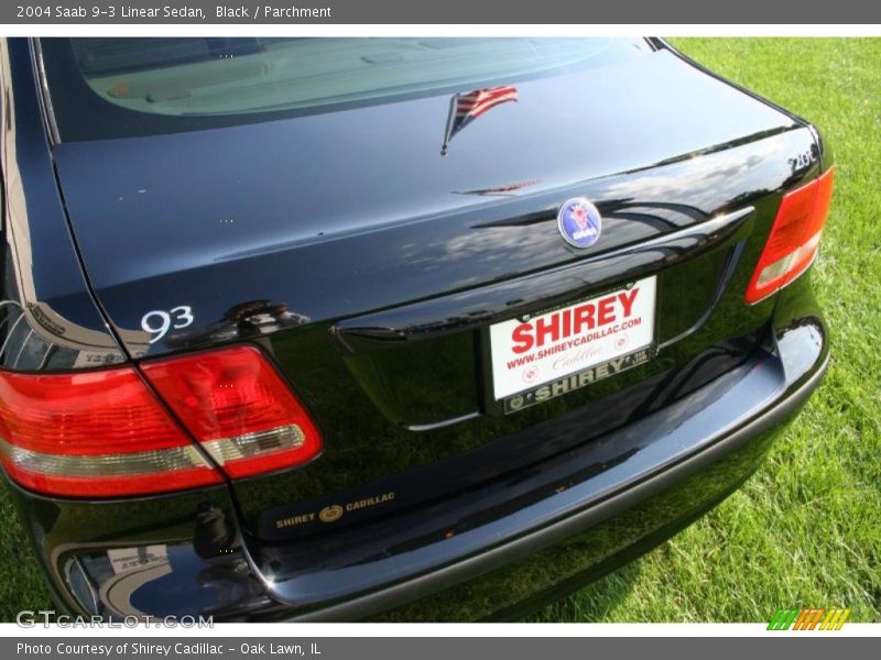 Black / Parchment 2004 Saab 9-3 Linear Sedan