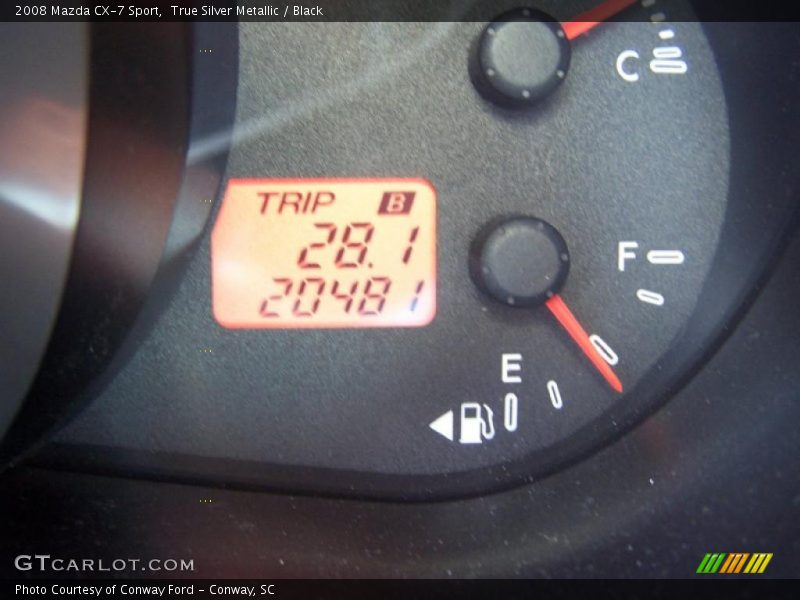 True Silver Metallic / Black 2008 Mazda CX-7 Sport