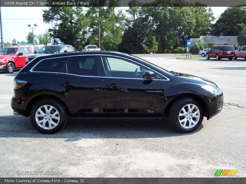 Brilliant Black / Black 2008 Mazda CX-7 Sport