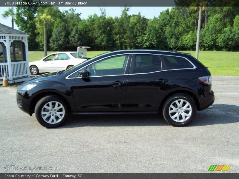 Brilliant Black / Black 2008 Mazda CX-7 Sport