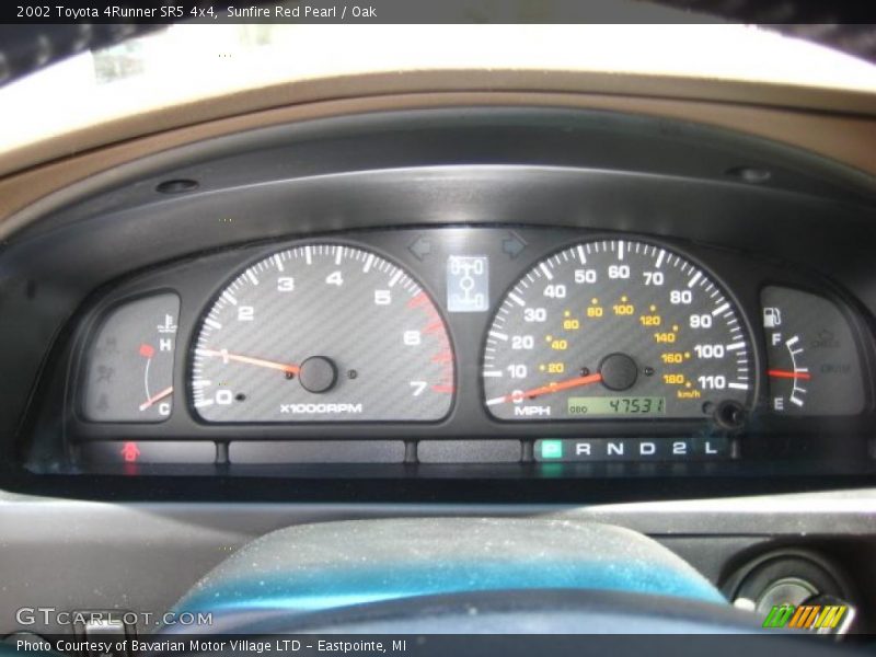 Sunfire Red Pearl / Oak 2002 Toyota 4Runner SR5 4x4
