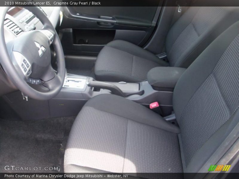 Graphite Gray Pearl / Black 2010 Mitsubishi Lancer ES