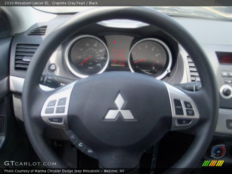Graphite Gray Pearl / Black 2010 Mitsubishi Lancer ES