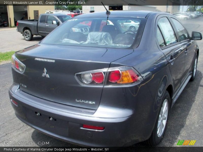 Graphite Gray Pearl / Black 2010 Mitsubishi Lancer ES