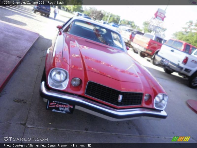Red / Black 1974 Chevrolet Camaro Z28