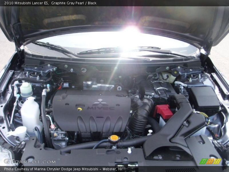 Graphite Gray Pearl / Black 2010 Mitsubishi Lancer ES