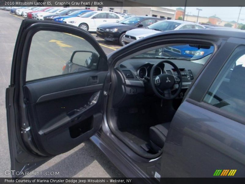 Graphite Gray Pearl / Black 2010 Mitsubishi Lancer ES