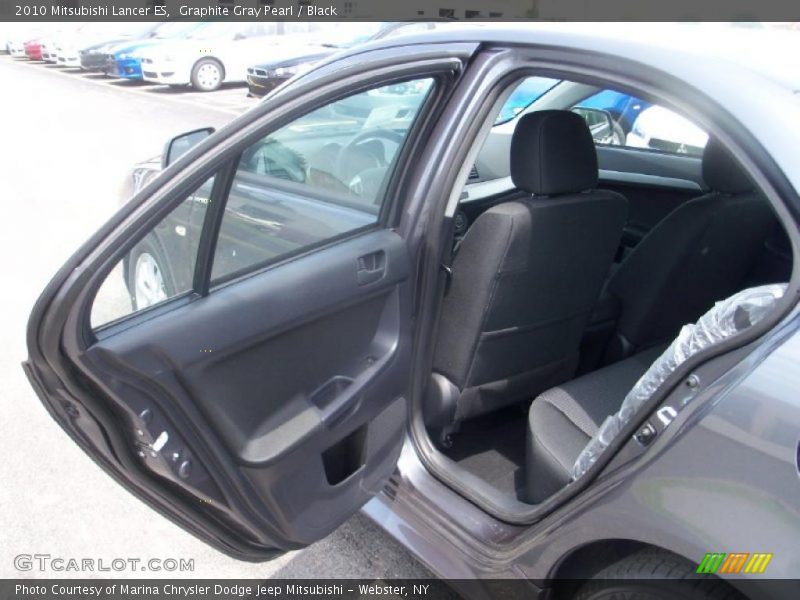 Graphite Gray Pearl / Black 2010 Mitsubishi Lancer ES