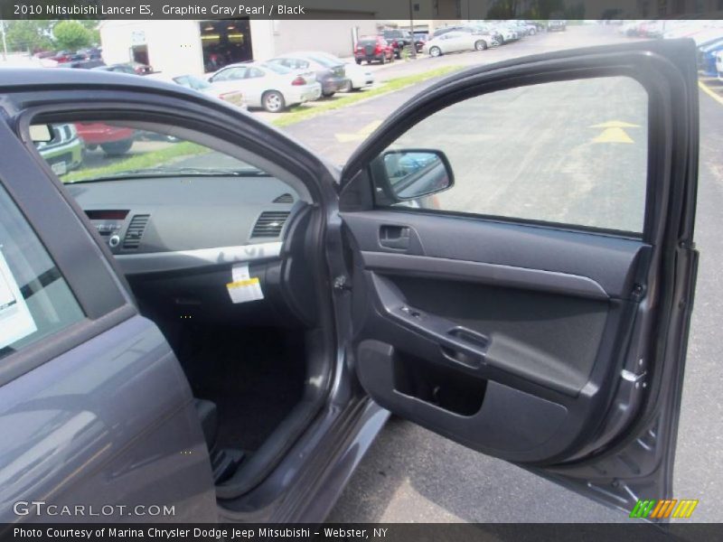 Graphite Gray Pearl / Black 2010 Mitsubishi Lancer ES