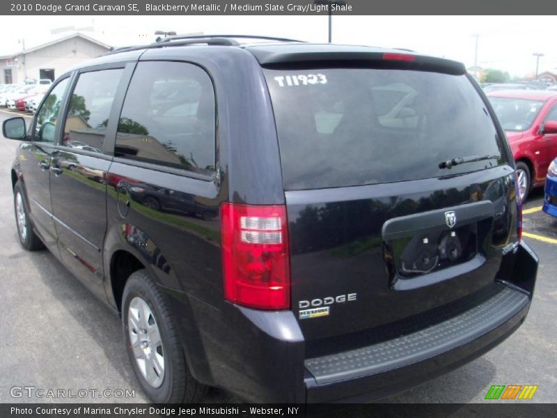 Blackberry Metallic / Medium Slate Gray/Light Shale 2010 Dodge Grand Caravan SE