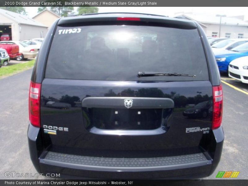 Blackberry Metallic / Medium Slate Gray/Light Shale 2010 Dodge Grand Caravan SE