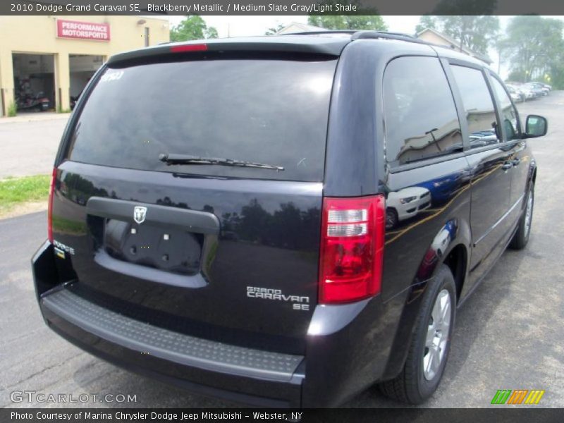 Blackberry Metallic / Medium Slate Gray/Light Shale 2010 Dodge Grand Caravan SE