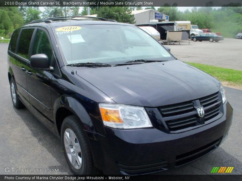 Blackberry Metallic / Medium Slate Gray/Light Shale 2010 Dodge Grand Caravan SE