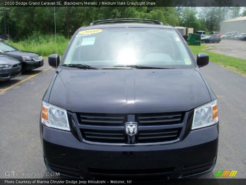 Blackberry Metallic / Medium Slate Gray/Light Shale 2010 Dodge Grand Caravan SE