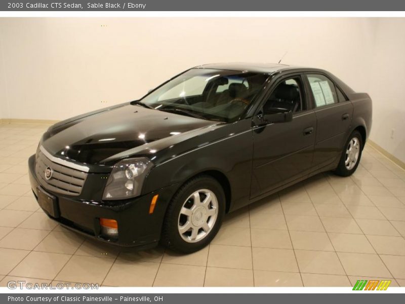 Sable Black / Ebony 2003 Cadillac CTS Sedan
