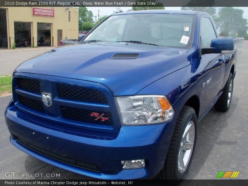 Deep Water Blue Pearl / Dark Slate Gray 2010 Dodge Ram 1500 R/T Regular Cab