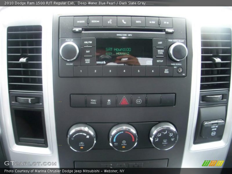 Deep Water Blue Pearl / Dark Slate Gray 2010 Dodge Ram 1500 R/T Regular Cab