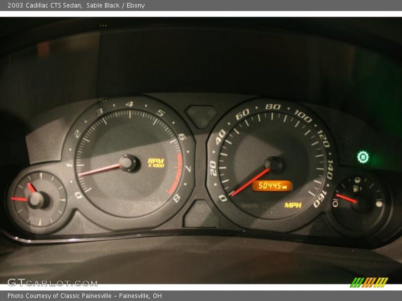 Sable Black / Ebony 2003 Cadillac CTS Sedan