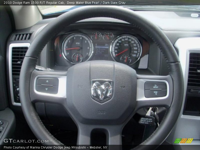 Deep Water Blue Pearl / Dark Slate Gray 2010 Dodge Ram 1500 R/T Regular Cab
