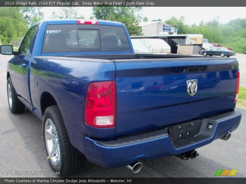 Deep Water Blue Pearl / Dark Slate Gray 2010 Dodge Ram 1500 R/T Regular Cab