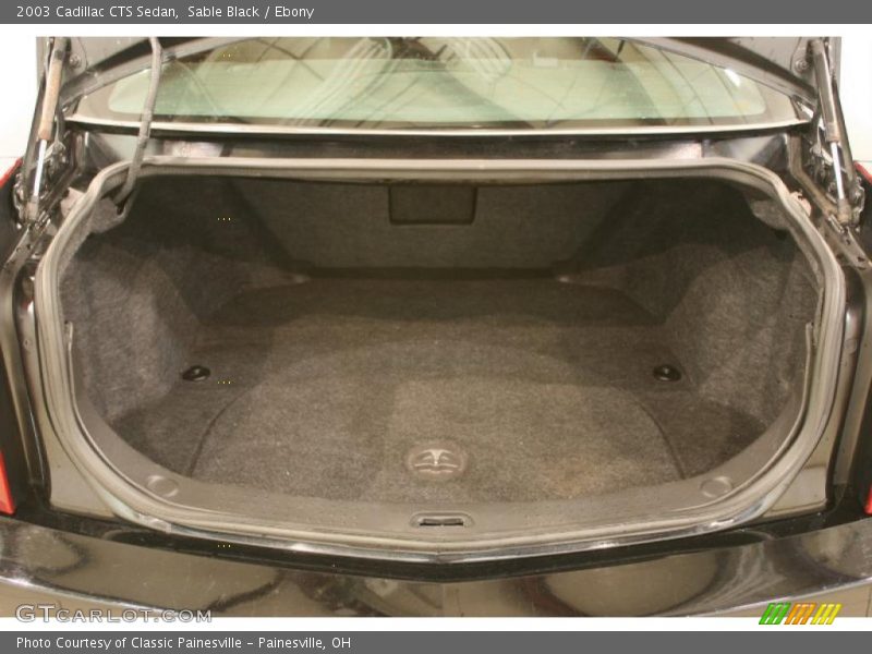 Sable Black / Ebony 2003 Cadillac CTS Sedan