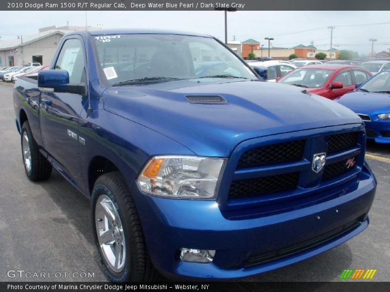 Deep Water Blue Pearl / Dark Slate Gray 2010 Dodge Ram 1500 R/T Regular Cab
