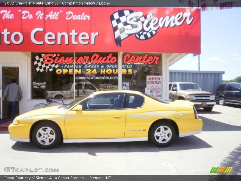 Competition Yellow / Ebony 2002 Chevrolet Monte Carlo SS