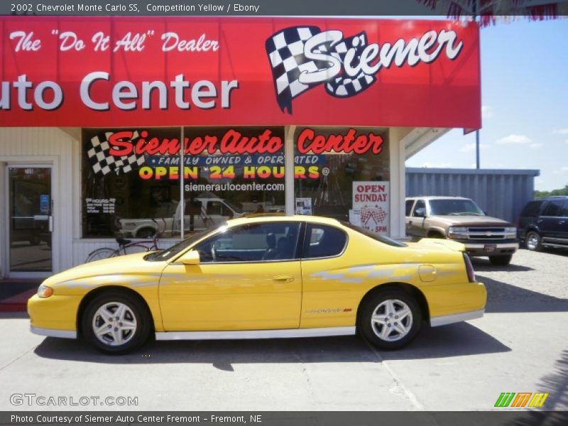 Competition Yellow / Ebony 2002 Chevrolet Monte Carlo SS