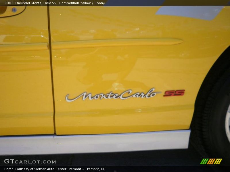 Competition Yellow / Ebony 2002 Chevrolet Monte Carlo SS