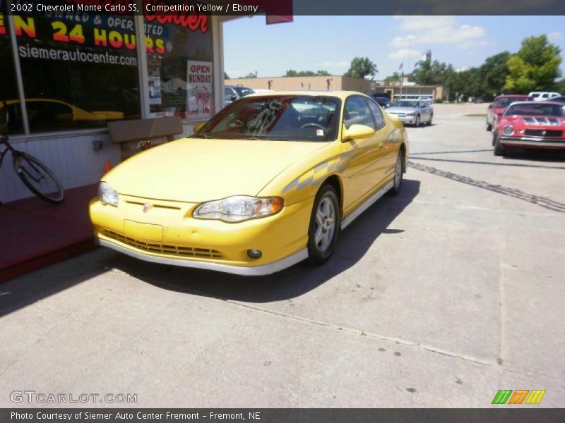 Competition Yellow / Ebony 2002 Chevrolet Monte Carlo SS