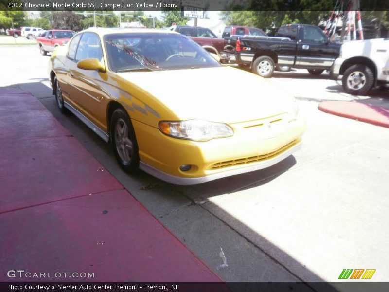 Competition Yellow / Ebony 2002 Chevrolet Monte Carlo SS