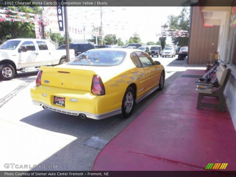 Competition Yellow / Ebony 2002 Chevrolet Monte Carlo SS