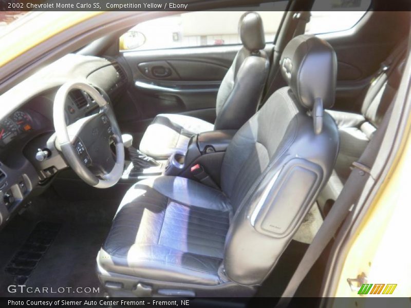 Competition Yellow / Ebony 2002 Chevrolet Monte Carlo SS
