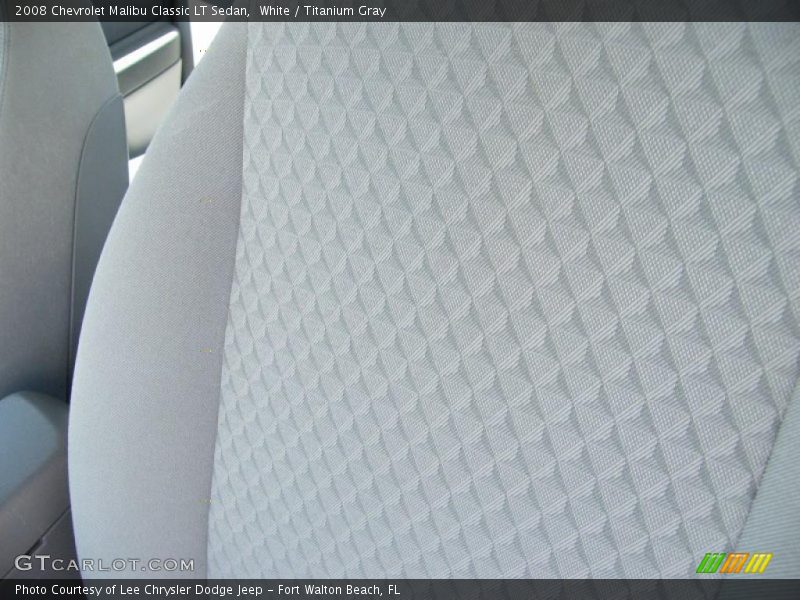 White / Titanium Gray 2008 Chevrolet Malibu Classic LT Sedan