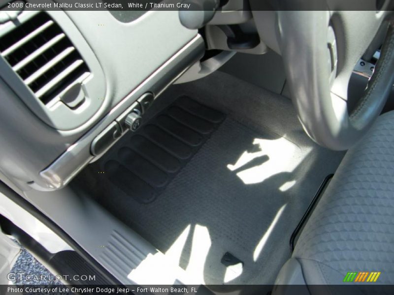 White / Titanium Gray 2008 Chevrolet Malibu Classic LT Sedan