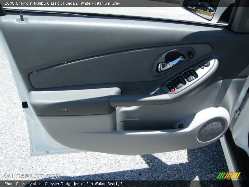 White / Titanium Gray 2008 Chevrolet Malibu Classic LT Sedan