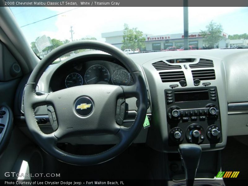 White / Titanium Gray 2008 Chevrolet Malibu Classic LT Sedan