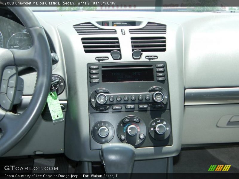 White / Titanium Gray 2008 Chevrolet Malibu Classic LT Sedan