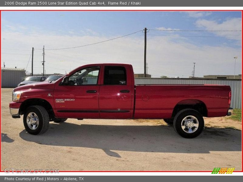 Flame Red / Khaki 2006 Dodge Ram 2500 Lone Star Edition Quad Cab 4x4