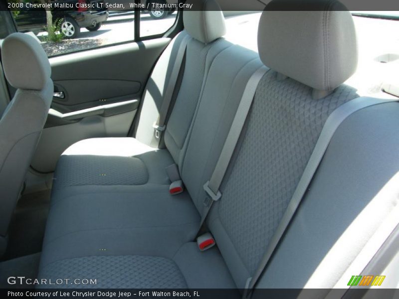 White / Titanium Gray 2008 Chevrolet Malibu Classic LT Sedan